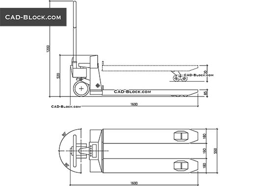 Hand Pallet Truck - download vector illustration