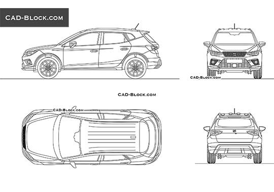 SEAT Leon Cupra CAD model in DWG