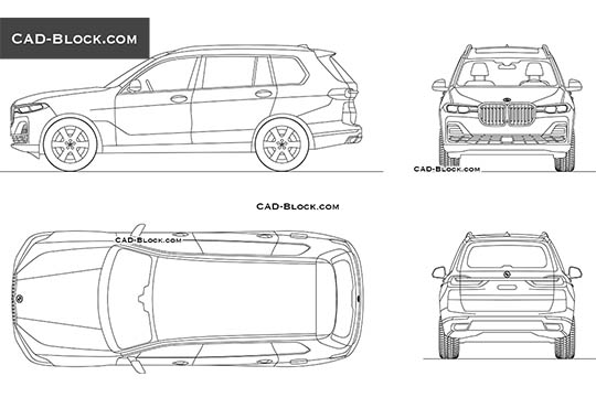 BMW X7 - free CAD file