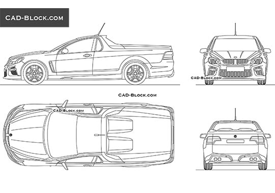 Holden HSV GTS - download vector illustration