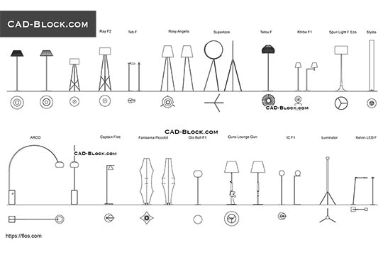 Floor Lamp - free CAD file