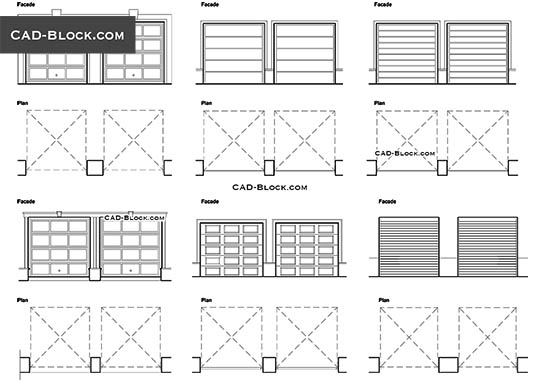 Garage Doors - download vector illustration