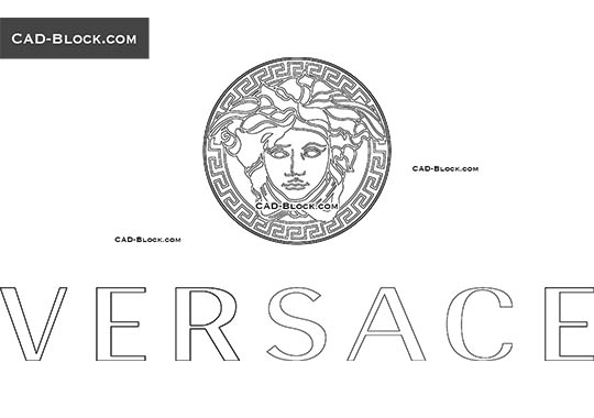 Versace Logo - free CAD file