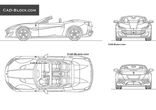 Ferrari Portofino - free CAD file