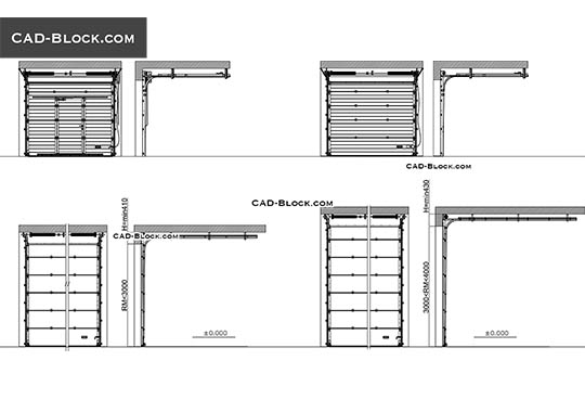 Overhead Door - download vector illustration