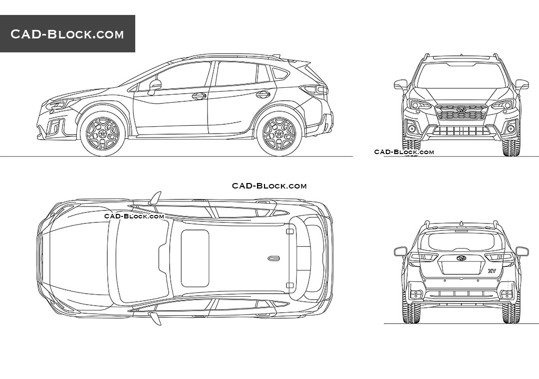 Subaru XV - CAD Blocks, AutoCAD file