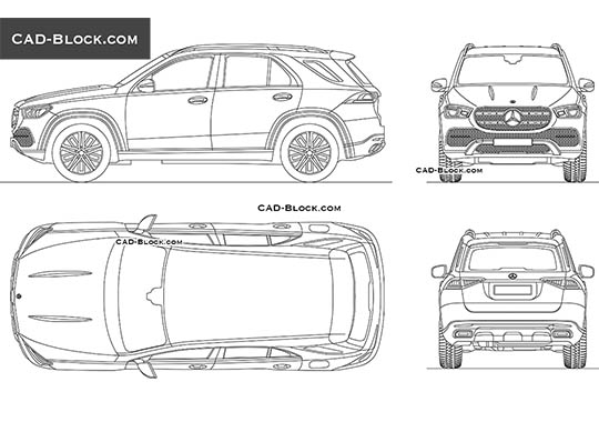 Mercedes-Benz GLE (2019) - free CAD file