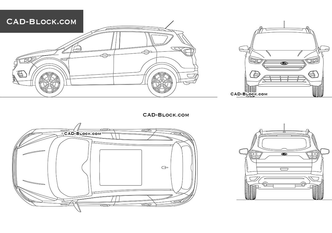 Ford Escape - CAD Blocks, AutoCAD file