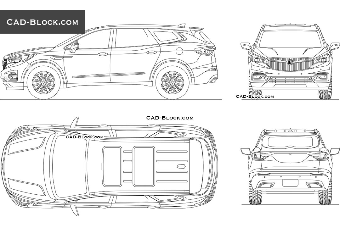 Buick Enclave - CAD Blocks, AutoCAD file