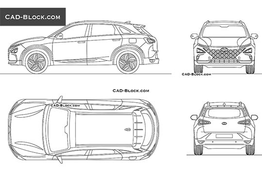 Hyundai Nexo - download vector illustration