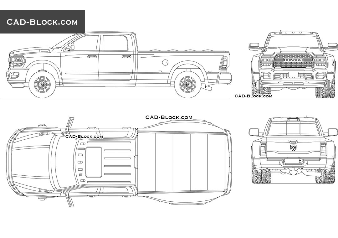 Dodge RAM 3500 - CAD Blocks, AutoCAD file