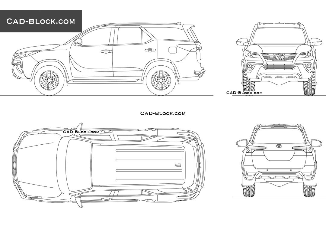 Toyota Fortuner - CAD Blocks, AutoCAD file