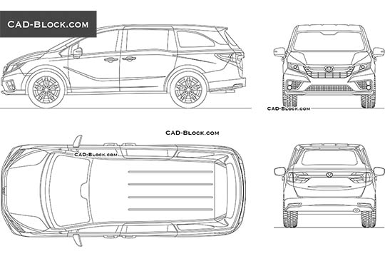Honda Odyssey buy AutoCAD Blocks