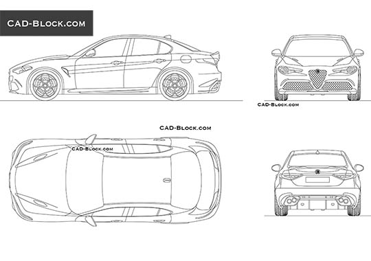 Alfa Romeo Giulia Quadrifoglio - free CAD file