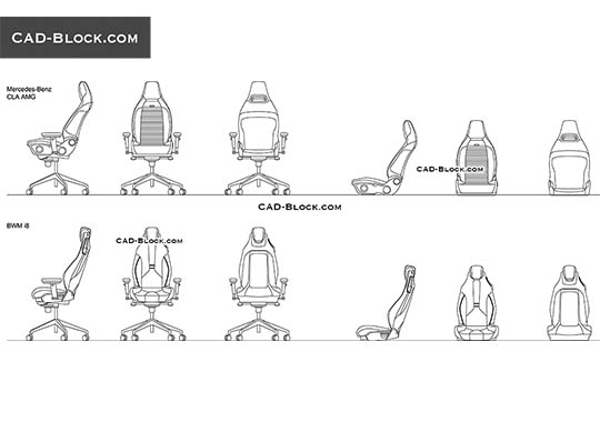 Car Armchairs - free CAD file