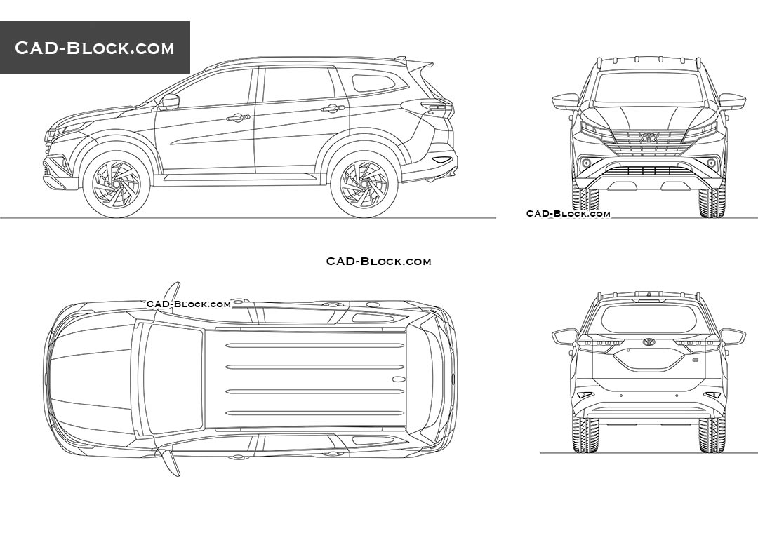 Toyota Rush - CAD Blocks, AutoCAD file