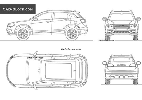 Great Wall Haval H6 - free CAD file