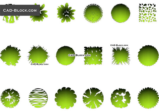 Tree Сollection - download free CAD Block