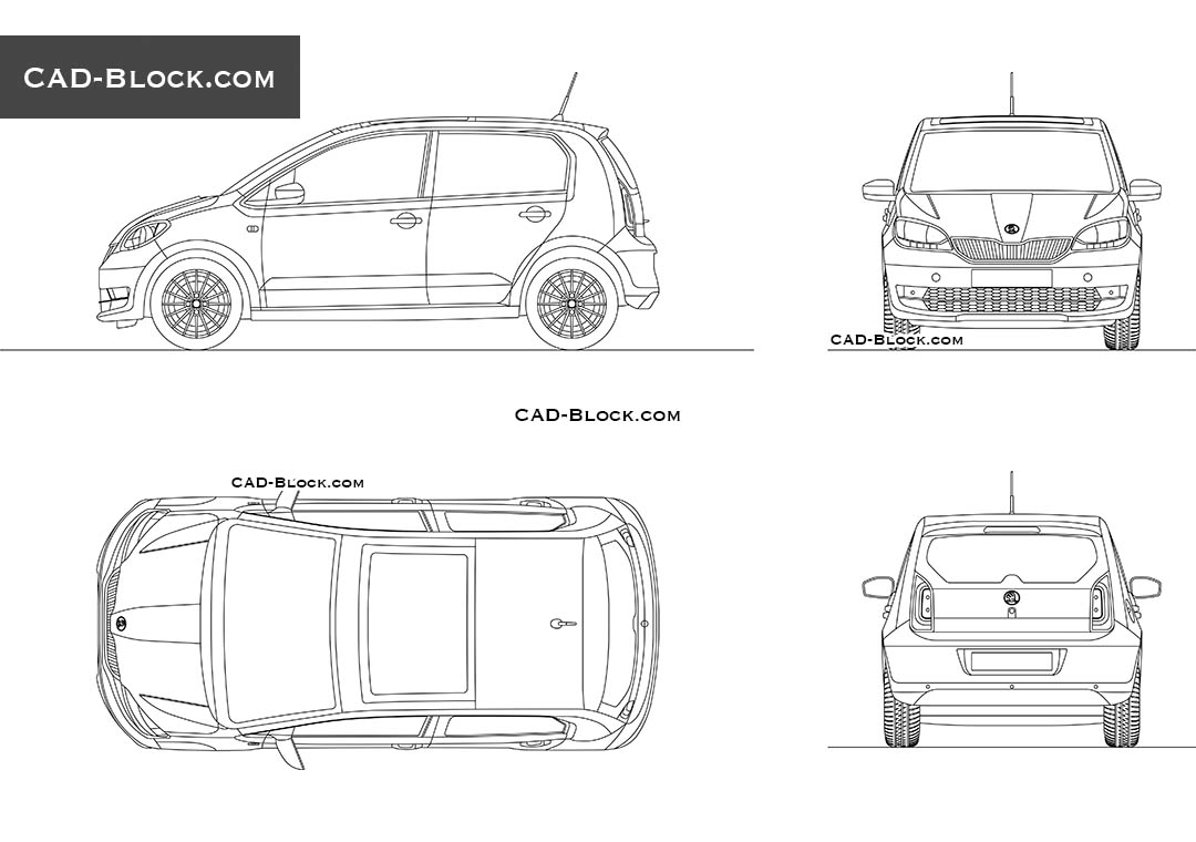 Skoda Citigo CAD drawings