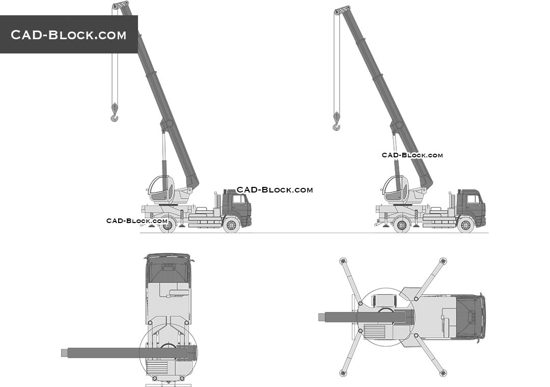 free jib crane cad model