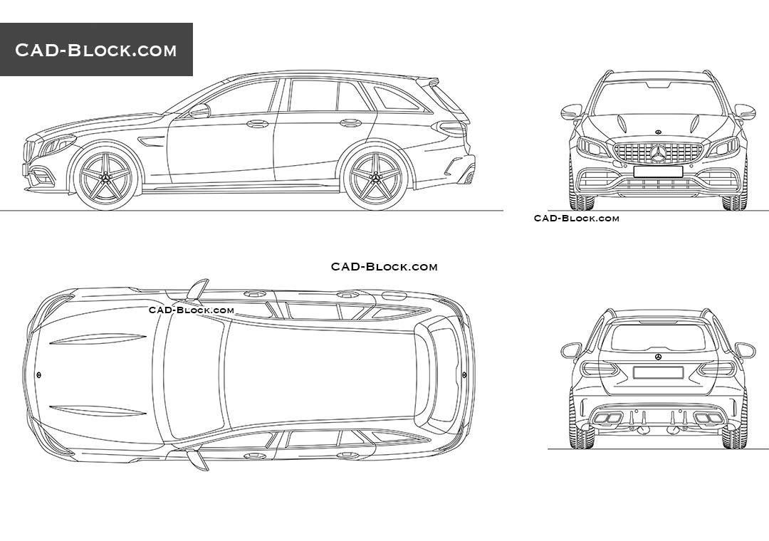 Mercedes-Benz AMG С63 Wagon - CAD Blocks, AutoCAD file