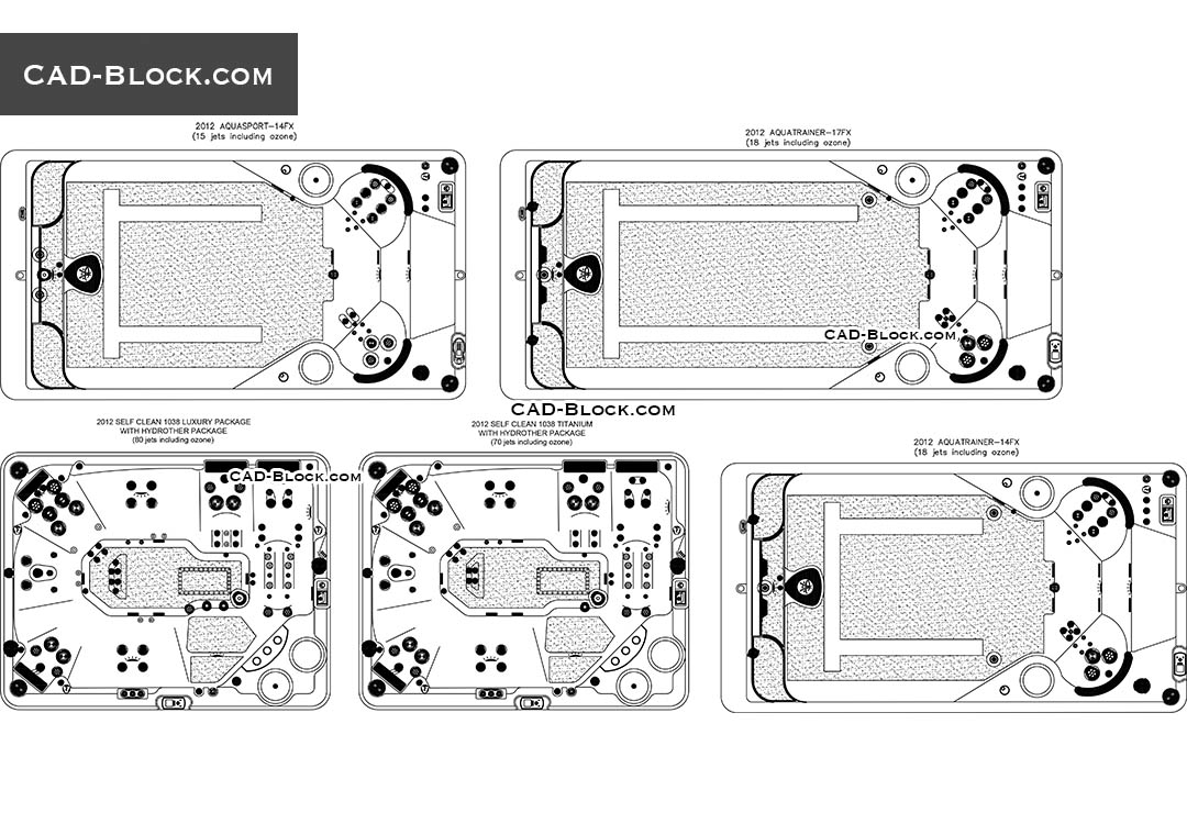 Swim Spa - CAD Blocks, AutoCAD file