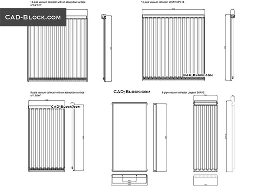 Solar Collectors - free CAD file