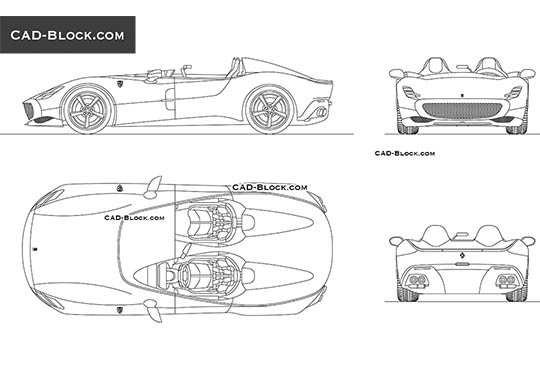 Ferrari Monza SP2 - free CAD file