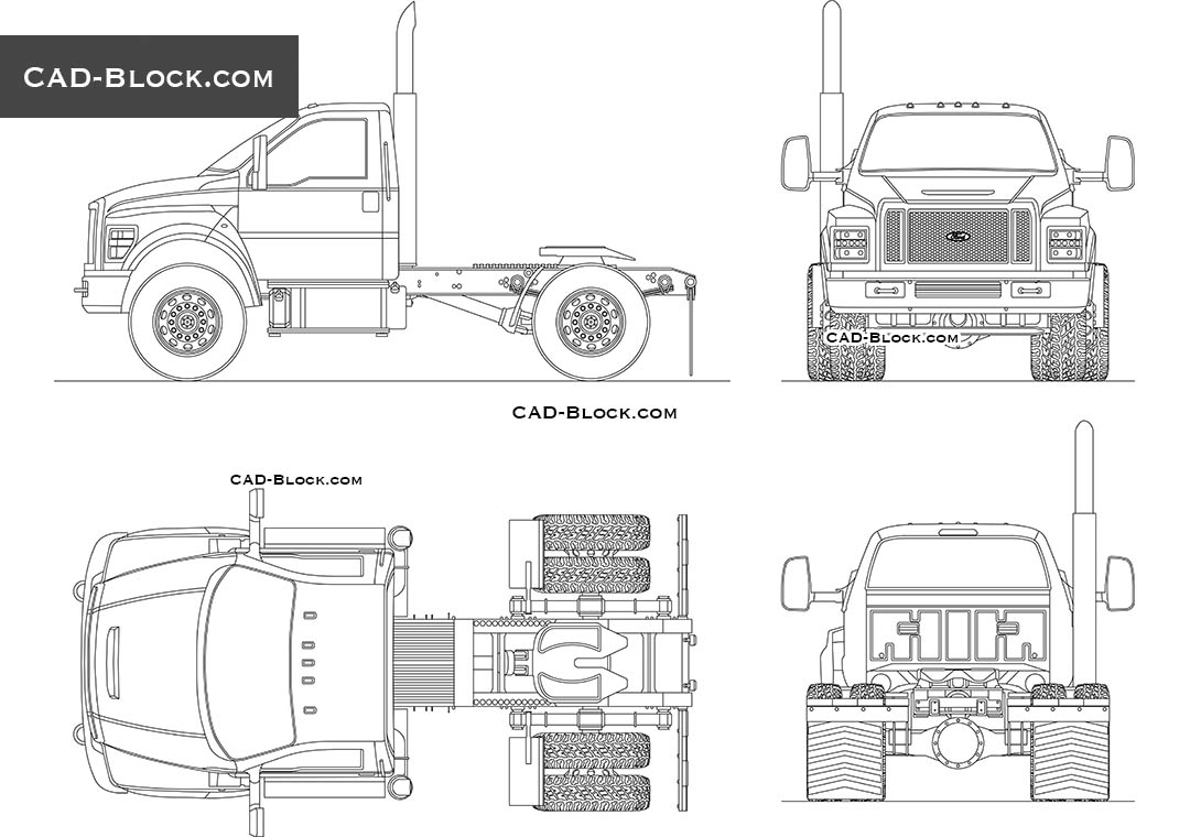 Ford F-750 - CAD Blocks, AutoCAD file
