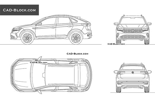 Volkswagen Nivus - download vector illustration