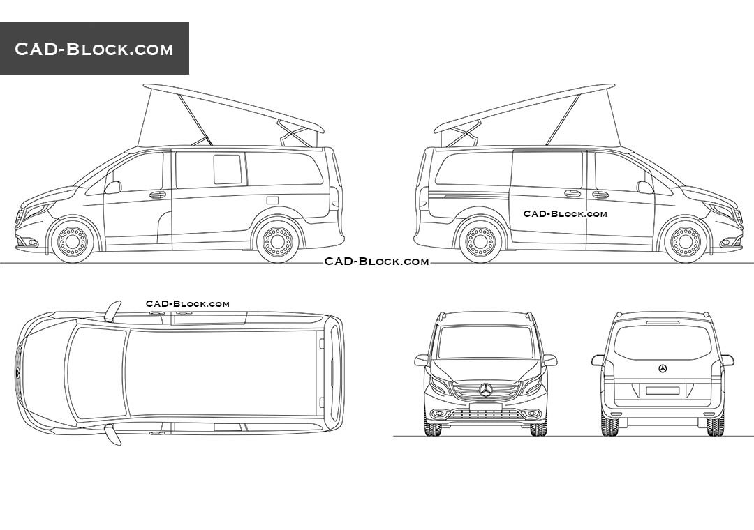 Mercedes-Benz Marco Polo - CAD Blocks, AutoCAD file