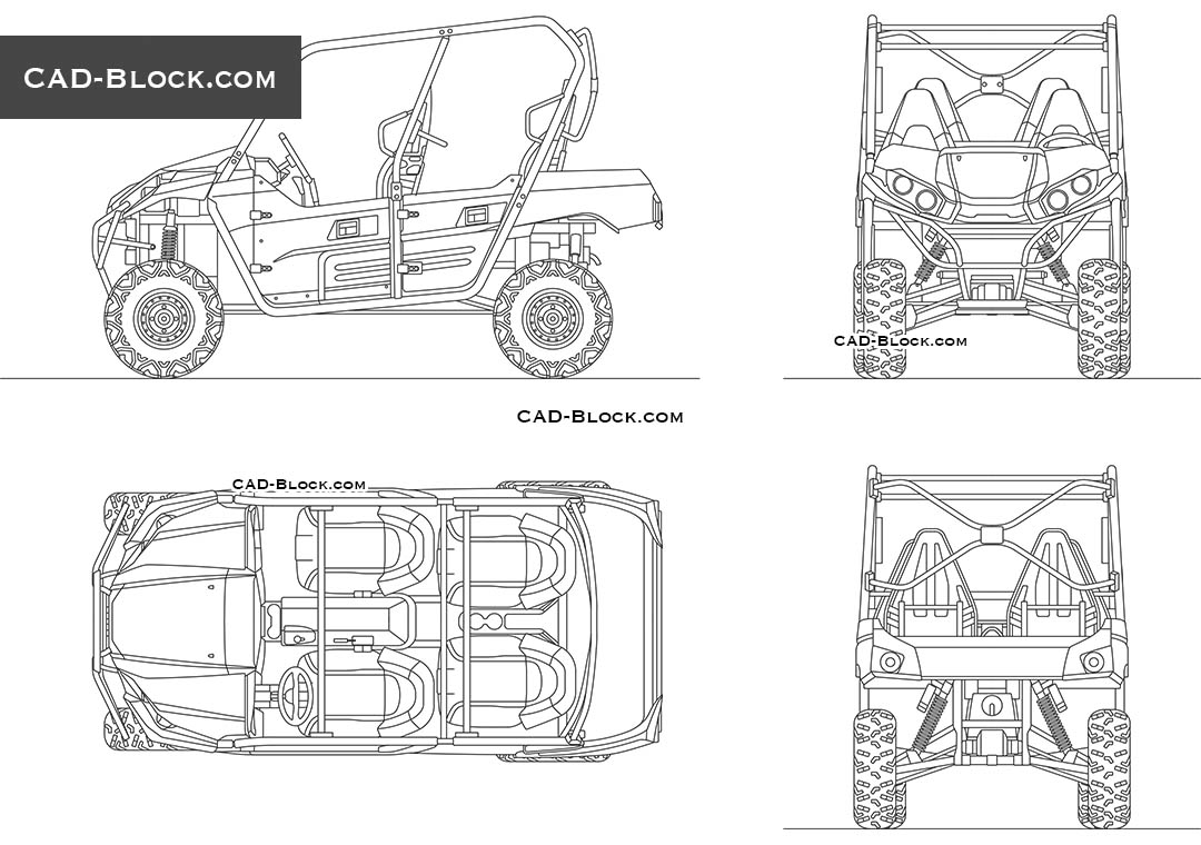 Kawasaki Teryx 4 - CAD Blocks, AutoCAD file