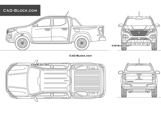Peugeot Landtrek - download vector illustration