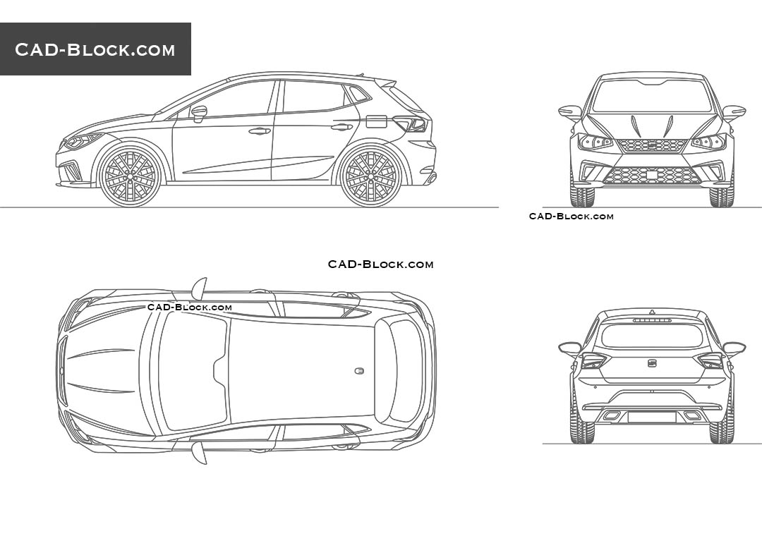 SEAT Ibiza - CAD Blocks, AutoCAD file