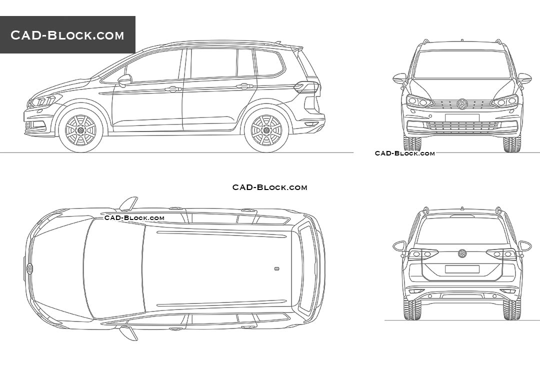 Volkswagen Touran - CAD Blocks, AutoCAD file