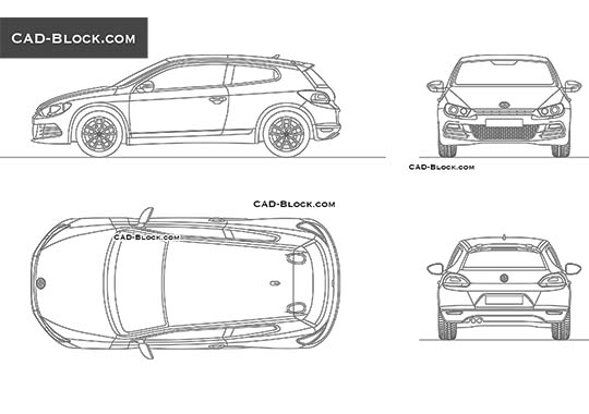 Volkswagen Scirocco - free CAD file