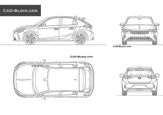 Opel Corsa-e - free CAD file