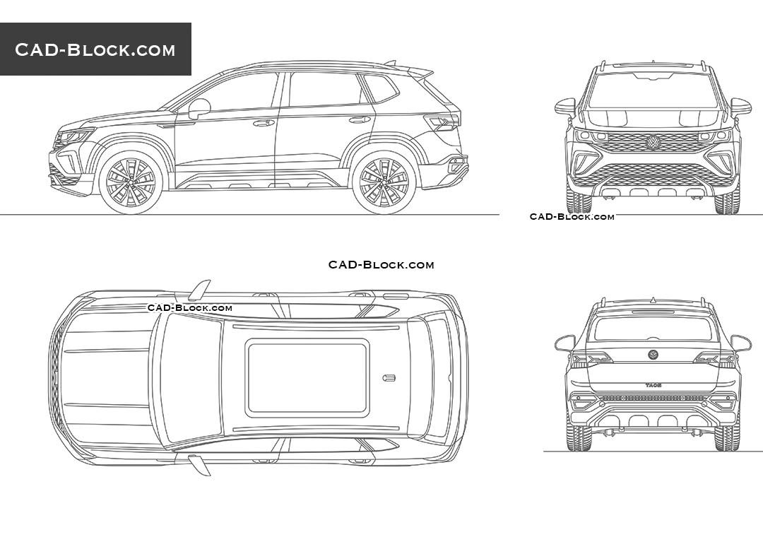 Volkswagen Taos - CAD Blocks, AutoCAD file
