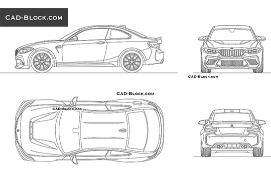 BMW M2 CS buy AutoCAD Blocks
