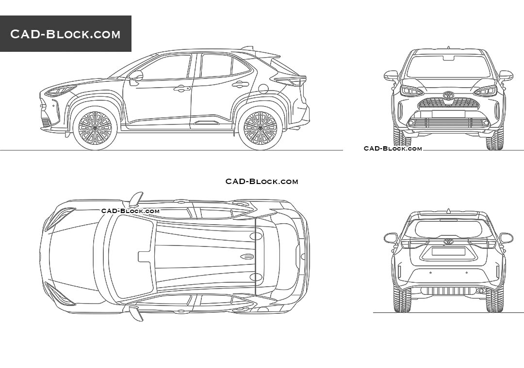 Toyota Yaris Cross - CAD Blocks, AutoCAD file