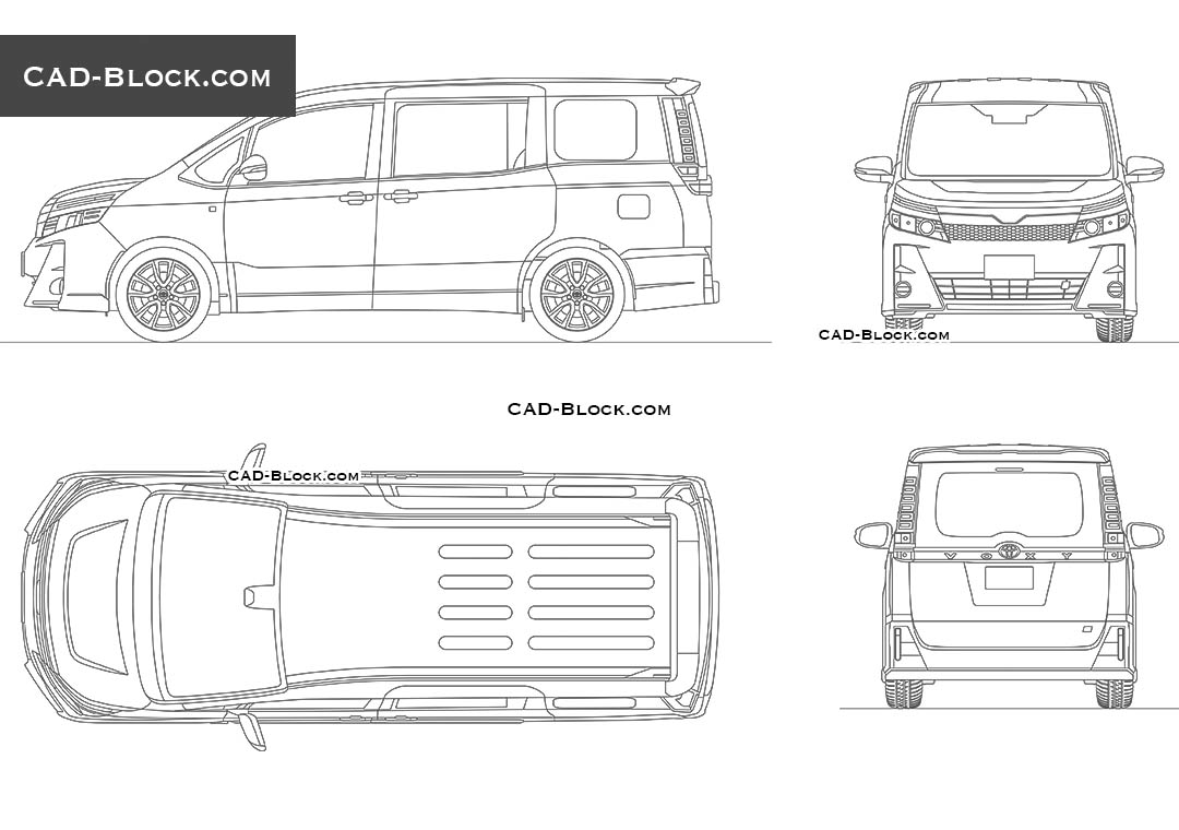 Toyota Voxy GR-Sport - CAD Blocks, AutoCAD file