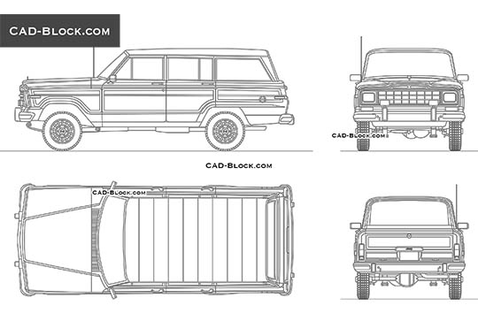 Jeep Wagoneer - download free CAD Block