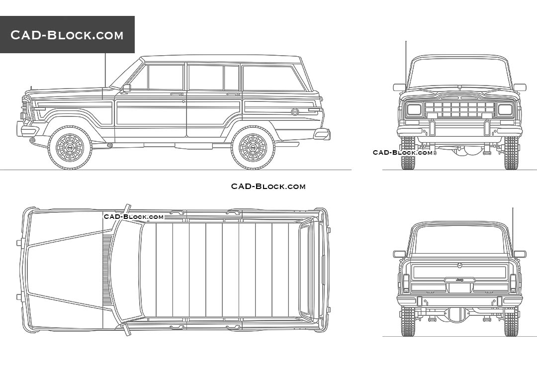 Jeep Wagoneer - CAD Blocks, AutoCAD file