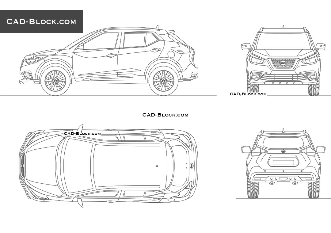 Nissan Kicks - CAD Blocks, AutoCAD file