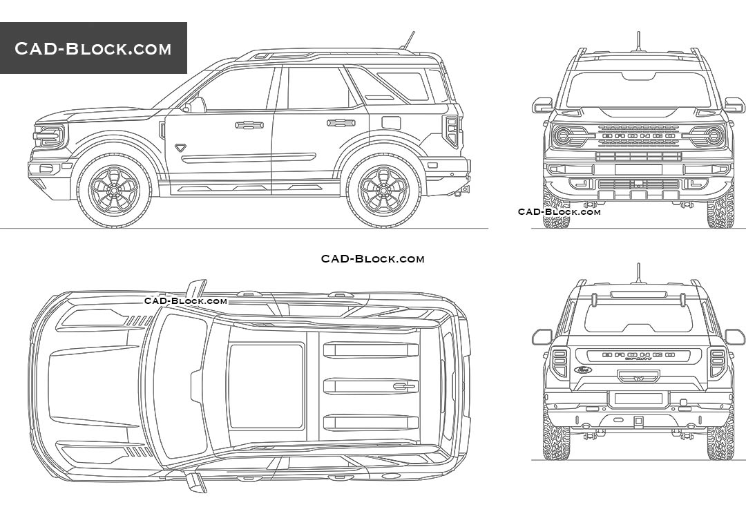 Ford Bronco Sport - CAD Blocks, AutoCAD file