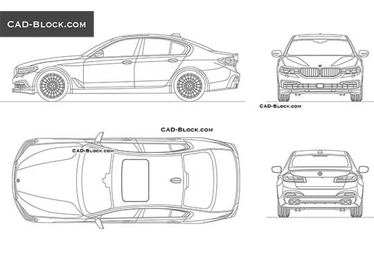 BMW ALPINA B5 - download vector illustration