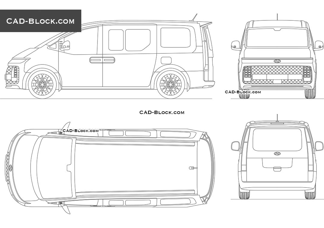 Hyundai Staria - CAD Blocks, AutoCAD file