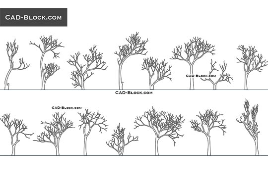 Bald Trees - download vector illustration