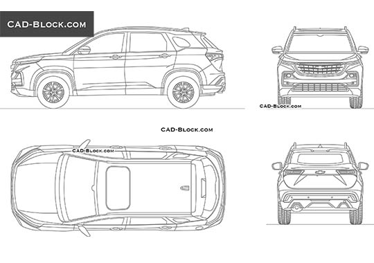 Chevrolet Captiva - download vector illustration