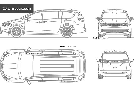 Chrysler Voyager - download vector illustration